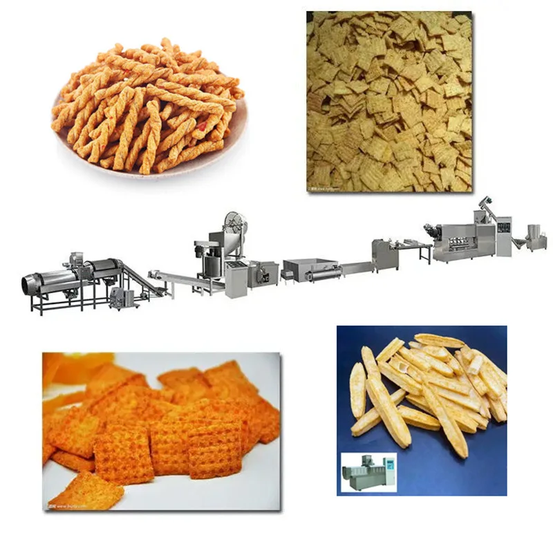 Línea de producción de alimentos inflados fritos, máquina infladora de ollas fritas, equipo de procesamiento de equipos de producción de ollas de mijo