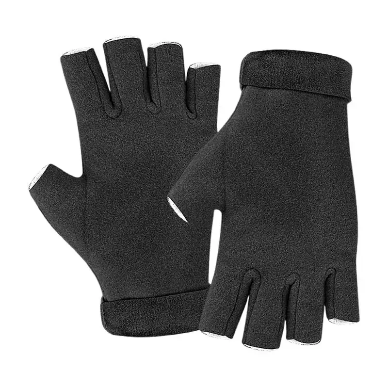 Thermal Gloves For Women Breathable Gloves With Finger Holes Men's Winter Gloves Flexible Mens Fingerless Gloves Women Winter