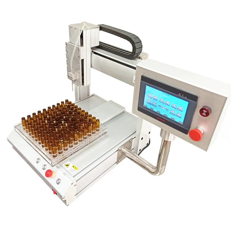 Bottles Tubes Automatic Filling Machine for Laboratory Acid and Alkali Corrosive Liquid Filler Small Vials Glass