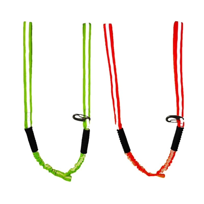 

F1FD Bungee Boats Dock Line With Reflective Strips Elastics Marine Rope Shock Absorbs Marine Mooring Rope Nylons Kayaks Rope