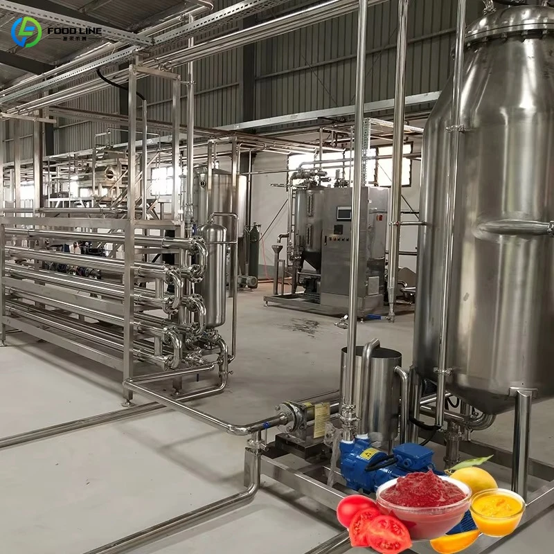 Popular Blueberry Jam Fruit Tomato Sauce Paste Making Machine Tomato Sauce Salad Dressing Production Line FL Customized