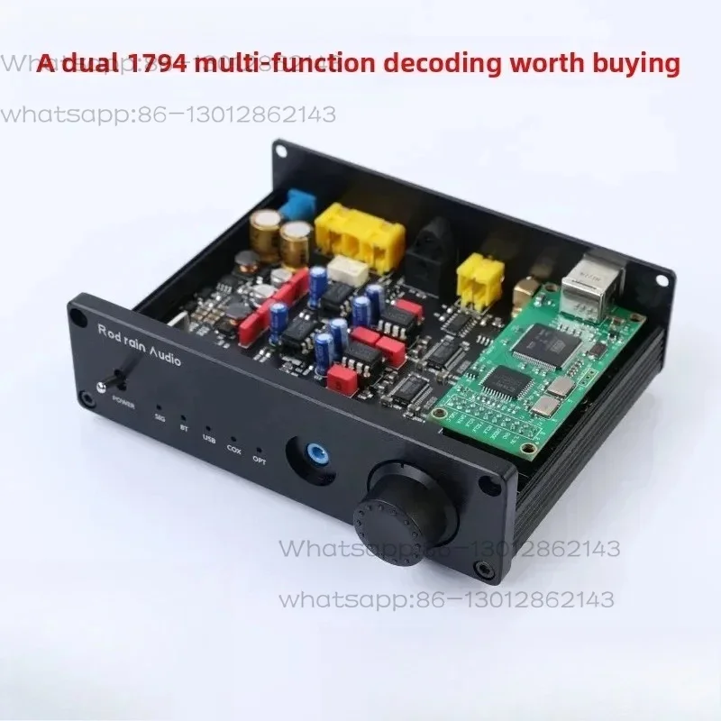 2026Dual Parallel PCM1794 Decoder 5.1 USB Sound Card DAC Lossless Headphone Amplifier Fiber Coaxial Input