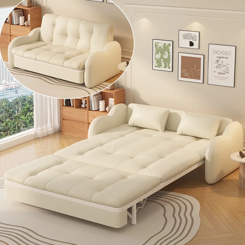 

Armrest Multifunction Sofas White Soft Modern Living Room Sofas Expand Contract Sillones Para Sala De Estar Furnitures