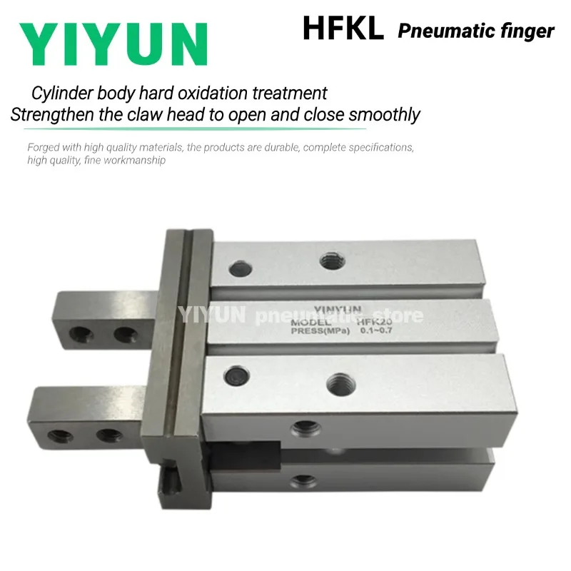 

HFKL10 HFKL16 HFKL20 HFKL10 HFKL25 HFTKL HFSKL 10N 16N 20N 25N 10B 16B 20B 25B 10F 16F 20 25F YIYUN Пневматический палец HFKL