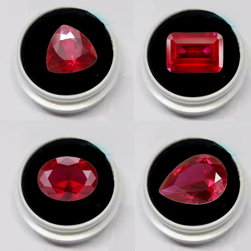 

Boxed Premium Quality Ruby Natural Cut Pigeon's Blood Rubies Various Shape Cuts for Collecting and Jewelry Making Loose Gems