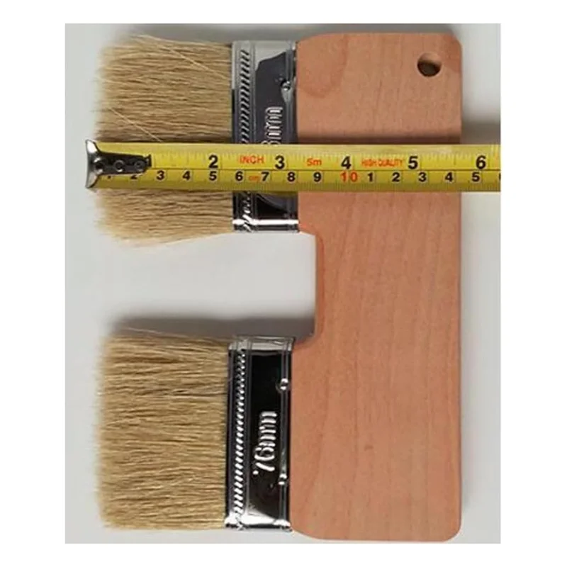

Double Paint Brush,3In Doublehead Painting Brush,Bristle Art Flat Texture Brush,Art Wall Painting Double Paint Brush