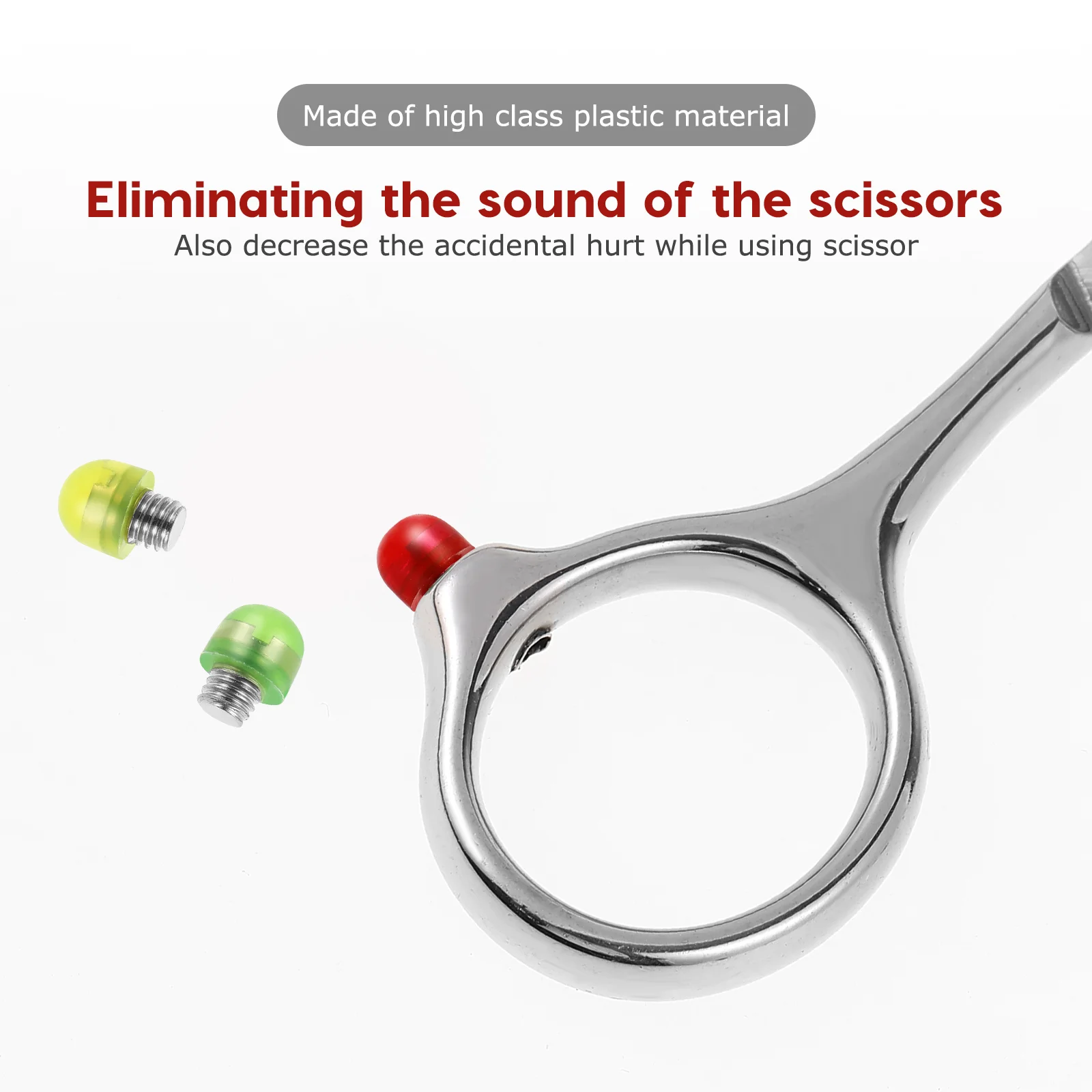 10 Pcs Scissors Muffler Hair Replacement Bumpers Accessories Barber Tools Silencers for Styling Practical Tiny Salon