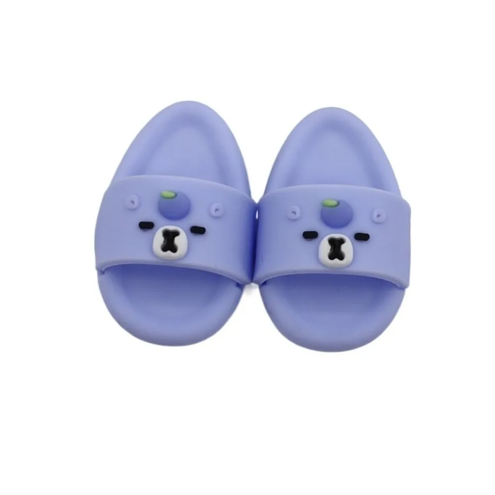 Bonita tela pequeña BJD para zapatos de 17cm, accesorios para muñecas, zapatillas de capibara hechas a mano, zapatos de muñeca de PVC DIY, juguetes para niños