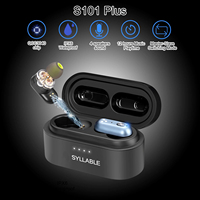 2024 SYLLABLE S101 Plus Strong bass TWS wireless headset noise reduction for music QCC3040 Chip of SYLLABLE S101 plus 12 hours