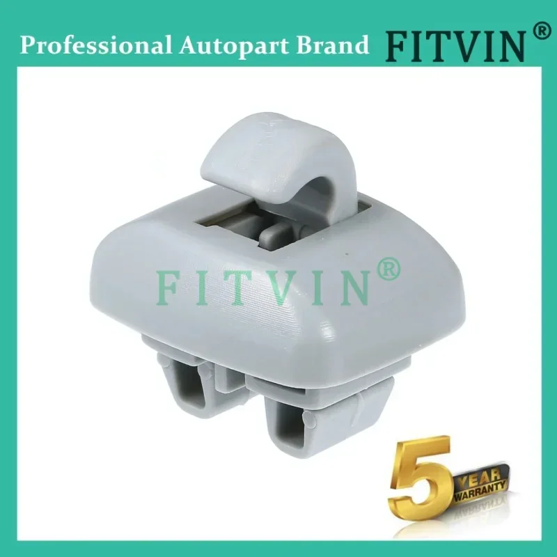 New 4B0857562 4B0857563 Gray Front Sun Visor Sunvisor Clip Hanger Hook Retain Holder for Audi TT A6 C5 2000 2005 FITVIN Store