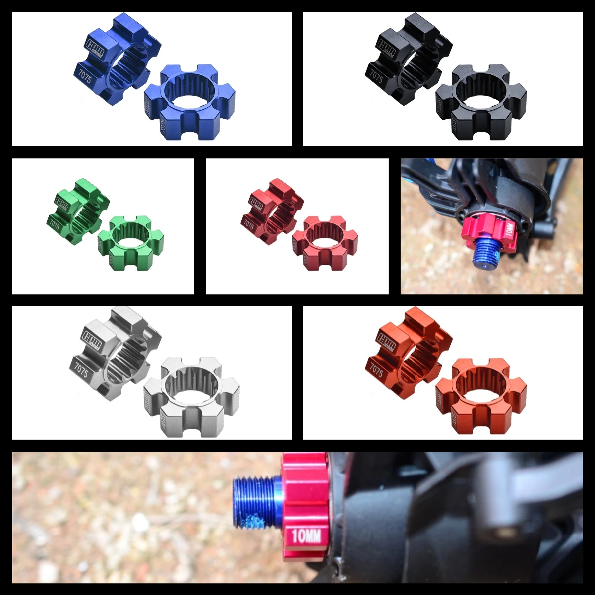 

GPM Aluminium 7075 Wheel Hex Hubs For TRAXXAS 1/6 Funco Pro 2WD Sand Car 8S