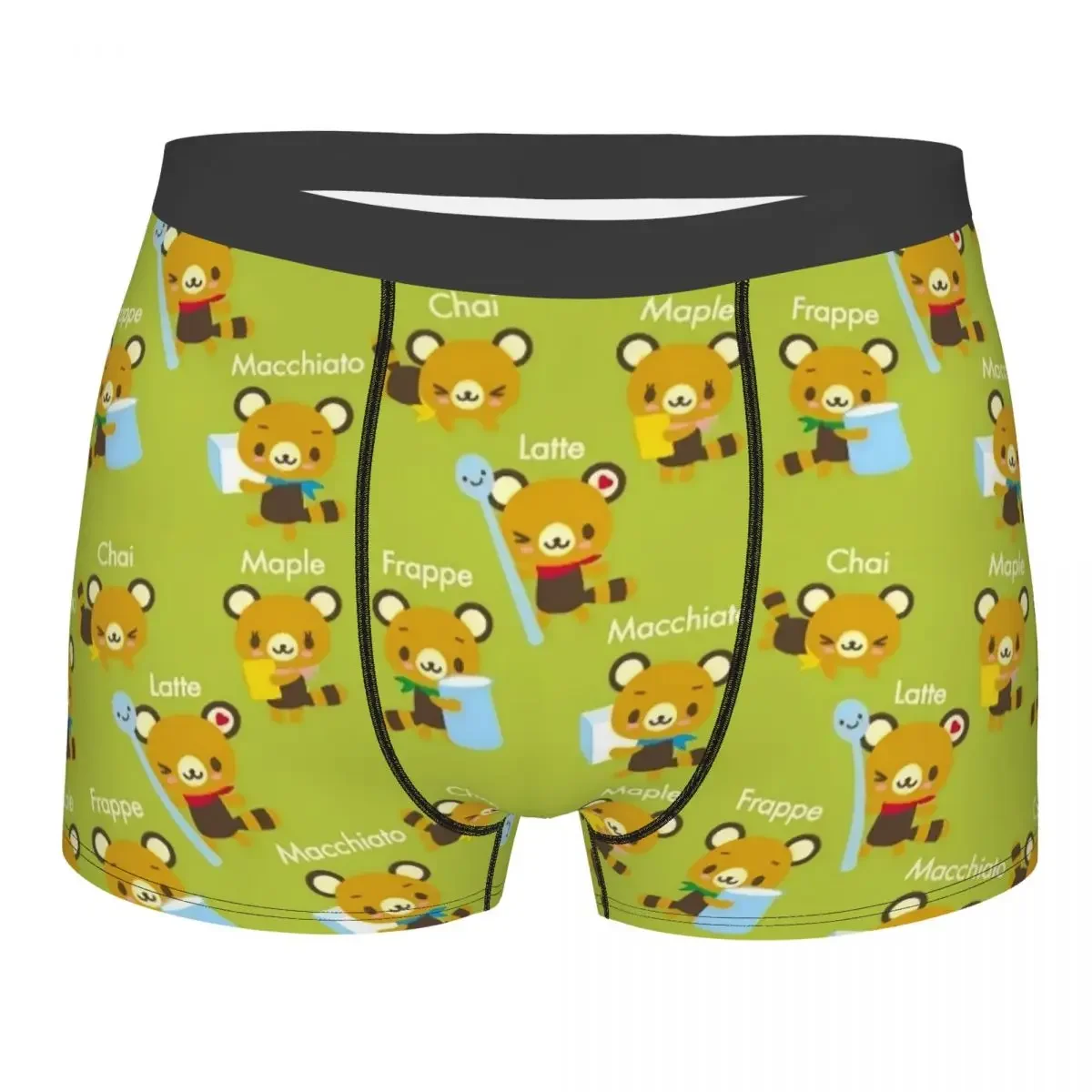 Custom Cartoon Tenorikuma Sanrio Anime Bear Underwear Men Print Boxer Briefs Shorts Panties Breathable Underpants