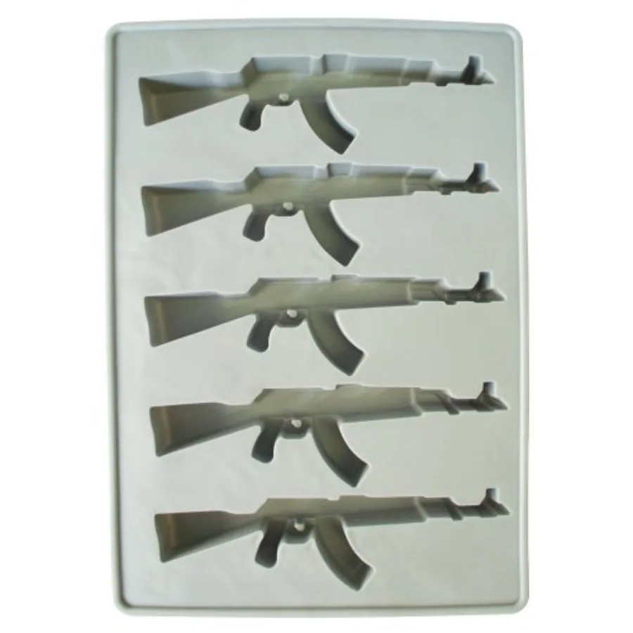 

AK-47 Gun Ice Cube Tray - Funny Firearms Dad Military White Elephant Novelty Gag Gift
