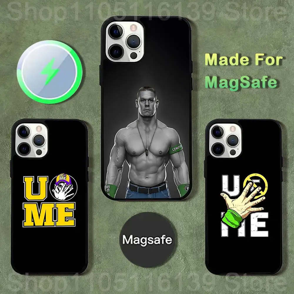 

Phone Case For iPhone 17,16,15,14,13,12,11,Pro,Max,Plus,Mini,SE4,E J-John wrestler C-Cena Magnetic Magsafe Wireless Charging
