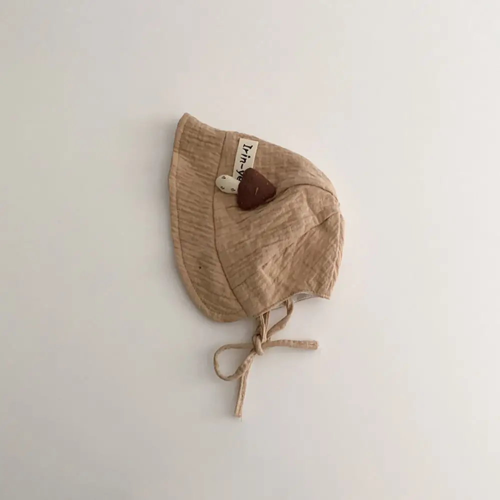 Cute Breathable Mushroom Kids Sunhat Foldable Wide Brim Baby Bucket Hat Cotton Summer Sunscreen Cap Outdoor