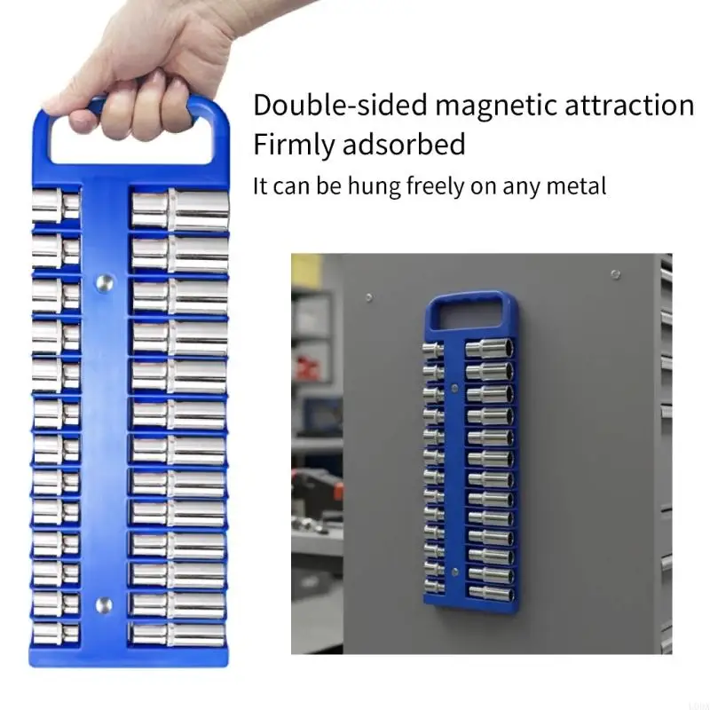 Custodia per archiviazione con presa magnetica accesso rapido. Costruzione in plastica lunga durata