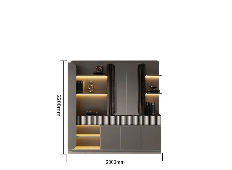 Boss Office Background Cabinet Light Luxury File Data Office Floor File Background Cabinet