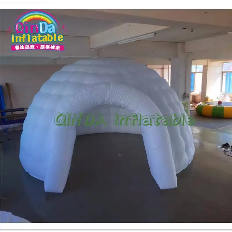 인기 있는 백색 LED 조명 대형 풍선 이글루 광고 돔 풍선 돔 텐트 (야외 행사용)