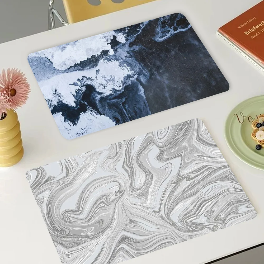 

Marbling Super Absorbent Coffee Mat Dish Draining Mat Large Kitchen Drying Mat Quick Dry Bathroom Drain Pad Kitchen