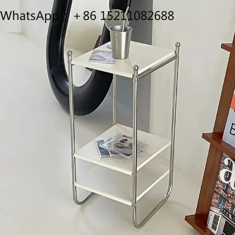 LLY Home Bauhaus Metal Medieval Decoration Living Room Bedroom Stainless Steel Storage Rack Shelf