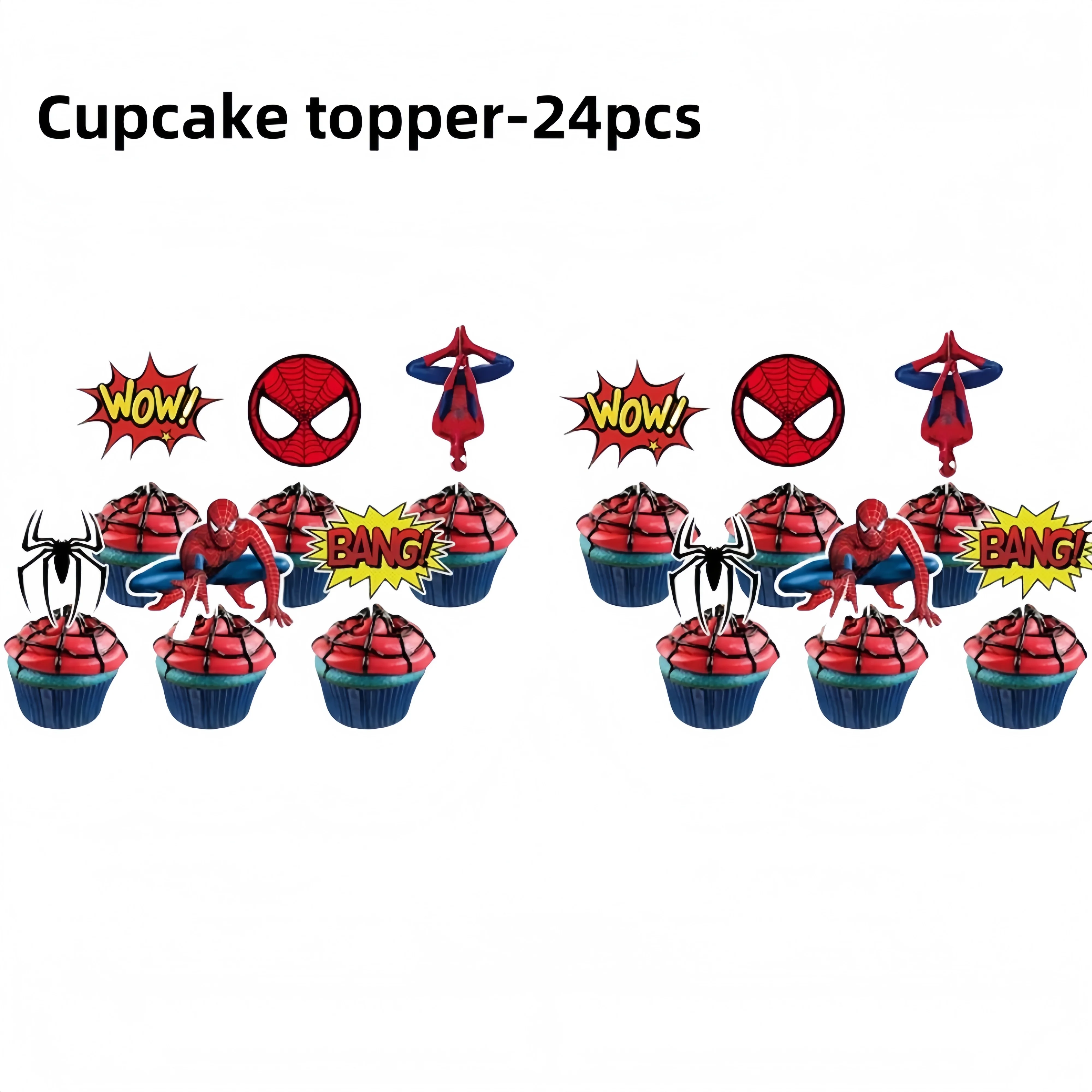 Spider Verjaardagsfeestje Decoratie Blauw Rood Spider Servies Bord Cup Banner Tafelkleed voor Babyshower Benodigdheden Feestartikelen Cadeau