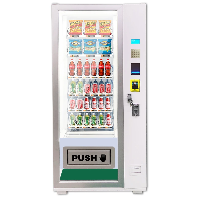 

Multi-Category Combo Vending Machine for Beverages Snacks Cosmetics Scan-to-Open Auto-Settlement Public Service Equipment