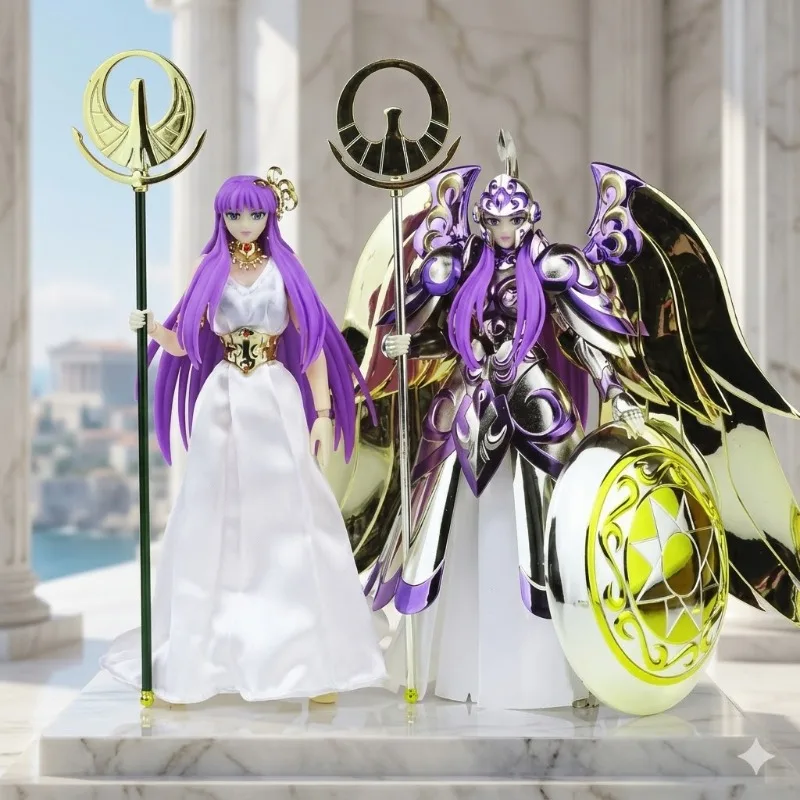 

【Ready Stock】 Saint Seiya MST Myth Cloth EX Goddess Athena Saori Kido Diecast Metal Armor Action Figure Collection Toy