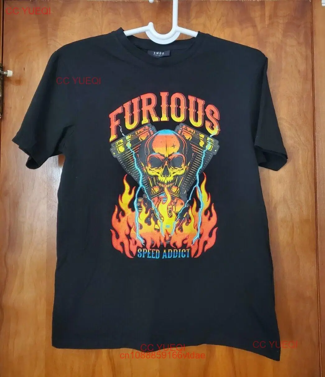 Футболка Furious speed addict от смога. Отпечаток. Новинка. Размер: Маленький