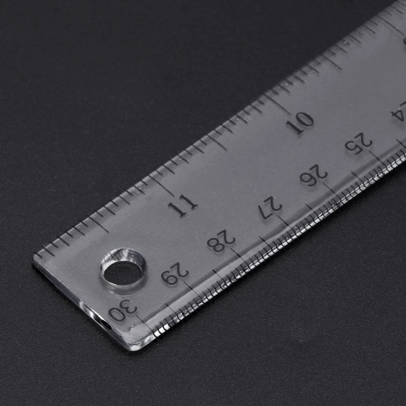 Woodworking Ruler Tool T Square Ruler 30cm T Ruler Clear Transparent Measure Straight Measure Tool Metric Imperial