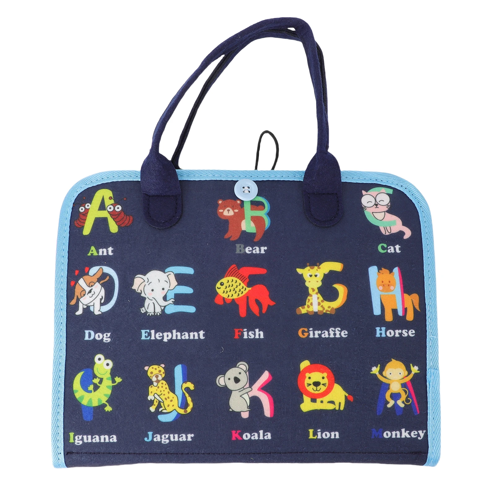 

Felt Activity Book Educational Activity Sensory Board Fine Motor Skills Developing for Toddlers D Type Sensory Learning