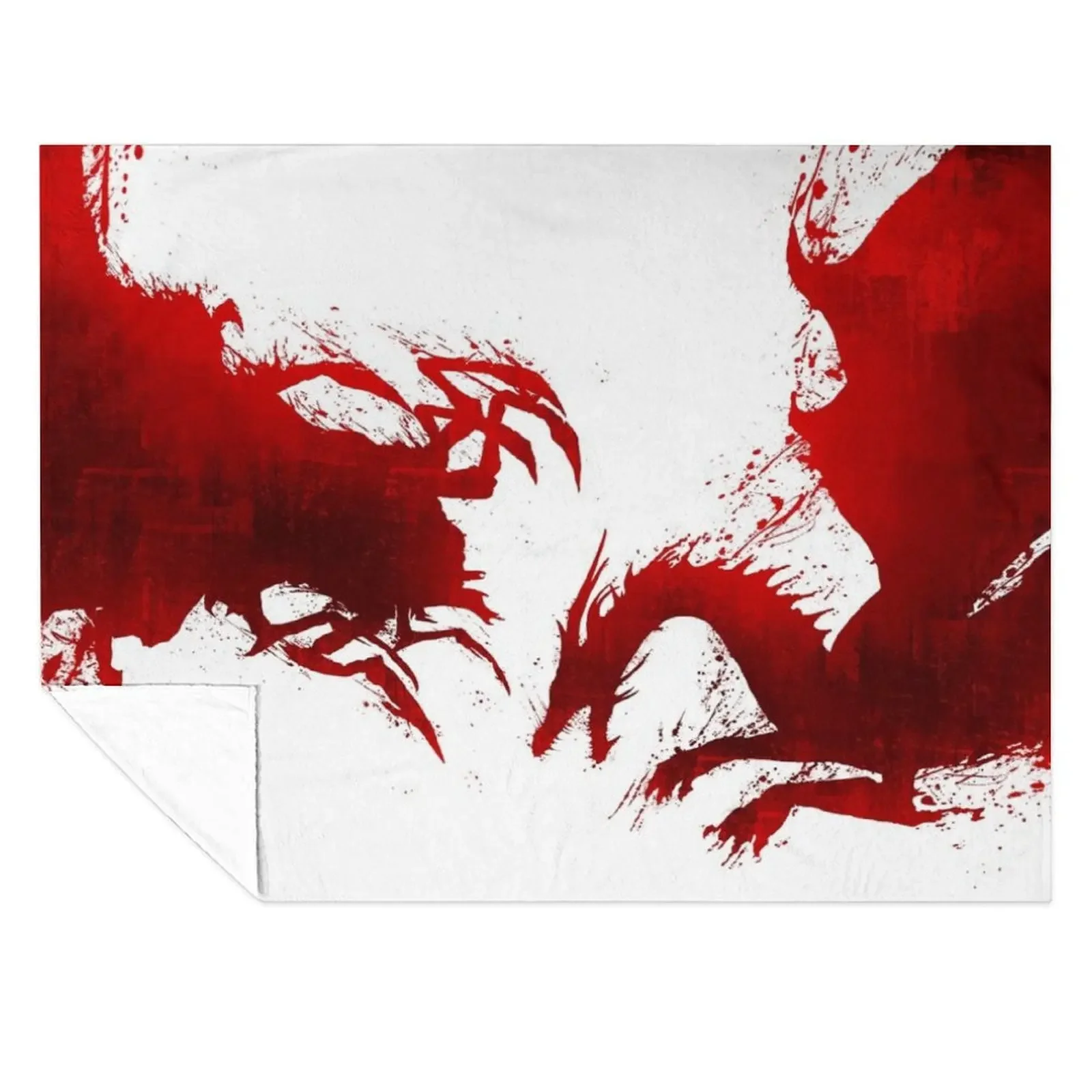 

Dragon Age Origins: Awakening Blood Dragon V1 Throw Blanket Shaggy Luxury Thicken Luxury heavy to sleep Blankets