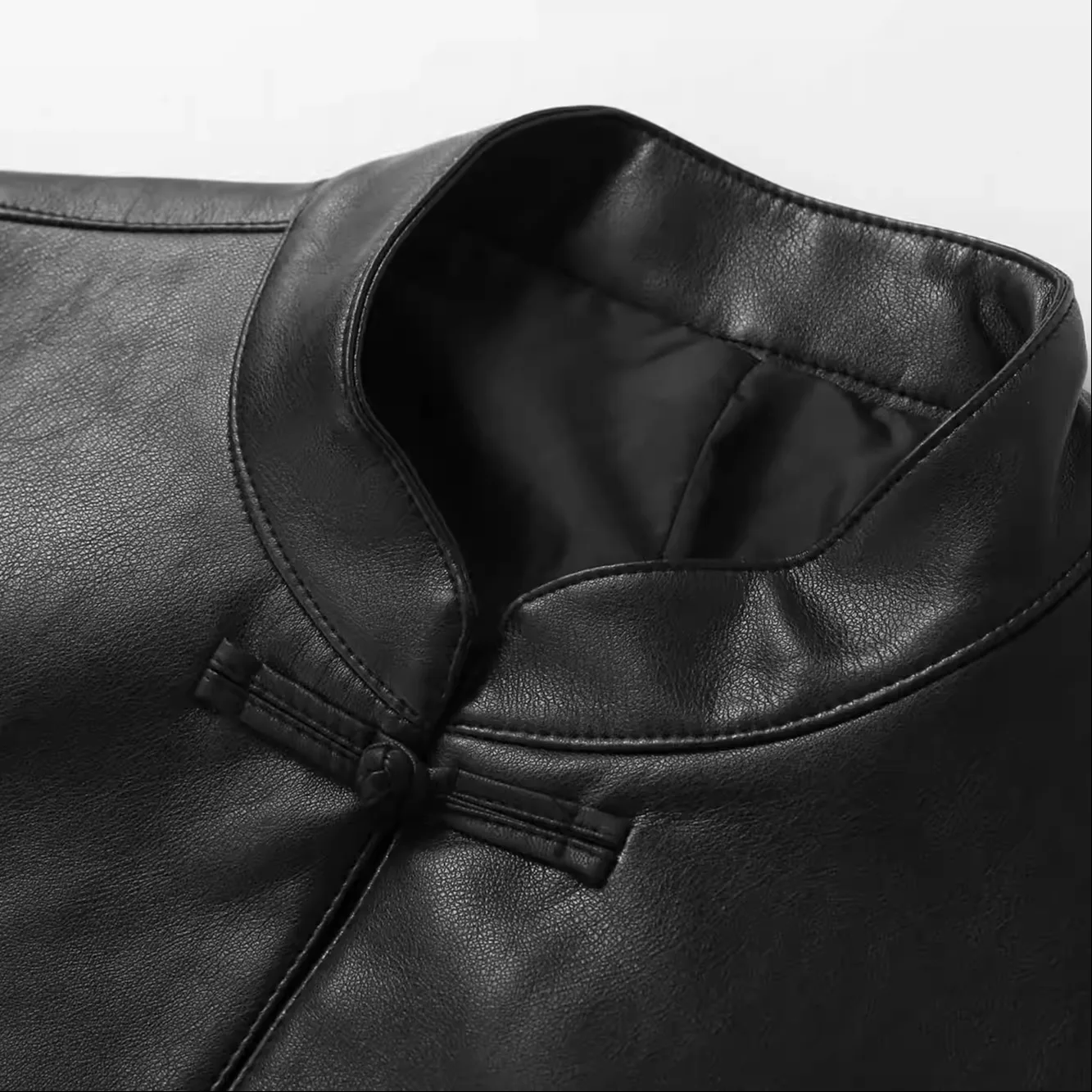 جديد الصينية Sle المطرزة بو الجلود Jaet ort ملابس خارجية المرأة ربيع الخريف تنوعا مخيط الوقوف طوق أعلى