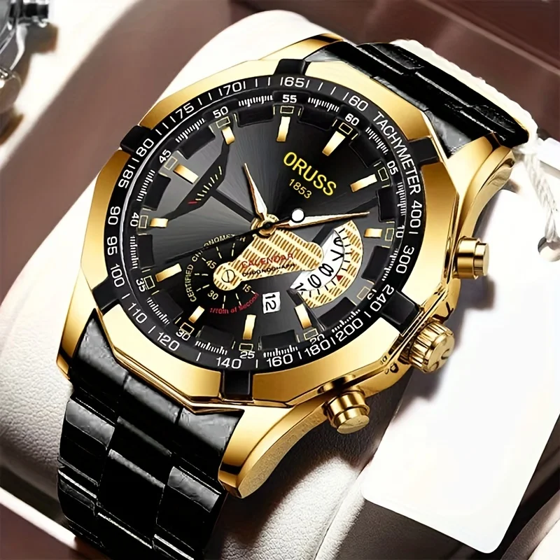 Genuine overbearing business sports watch men's high-grade Korean version simple calendar men's watch