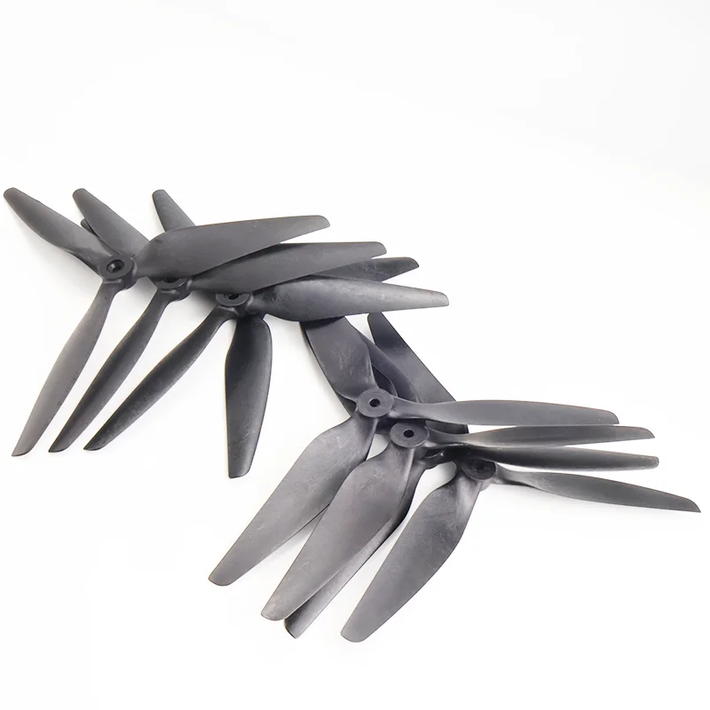 HQ Macroquad Prop 10X5X3 9X5X3 1050/9050 10inch 9inch (CW+CCW) 3 blades Black Carbon Reinforced Nylon Propeller for FPV Drone