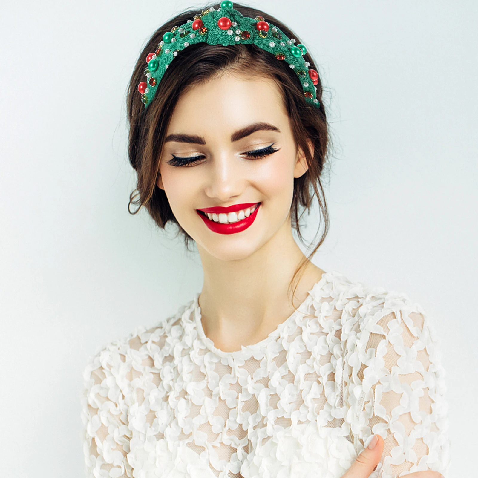 

Knot Headband For Women Wide Fabric Hair Band Christmas Party Wedding Headbands Comfortable Fading Resistant Lightweight Long
