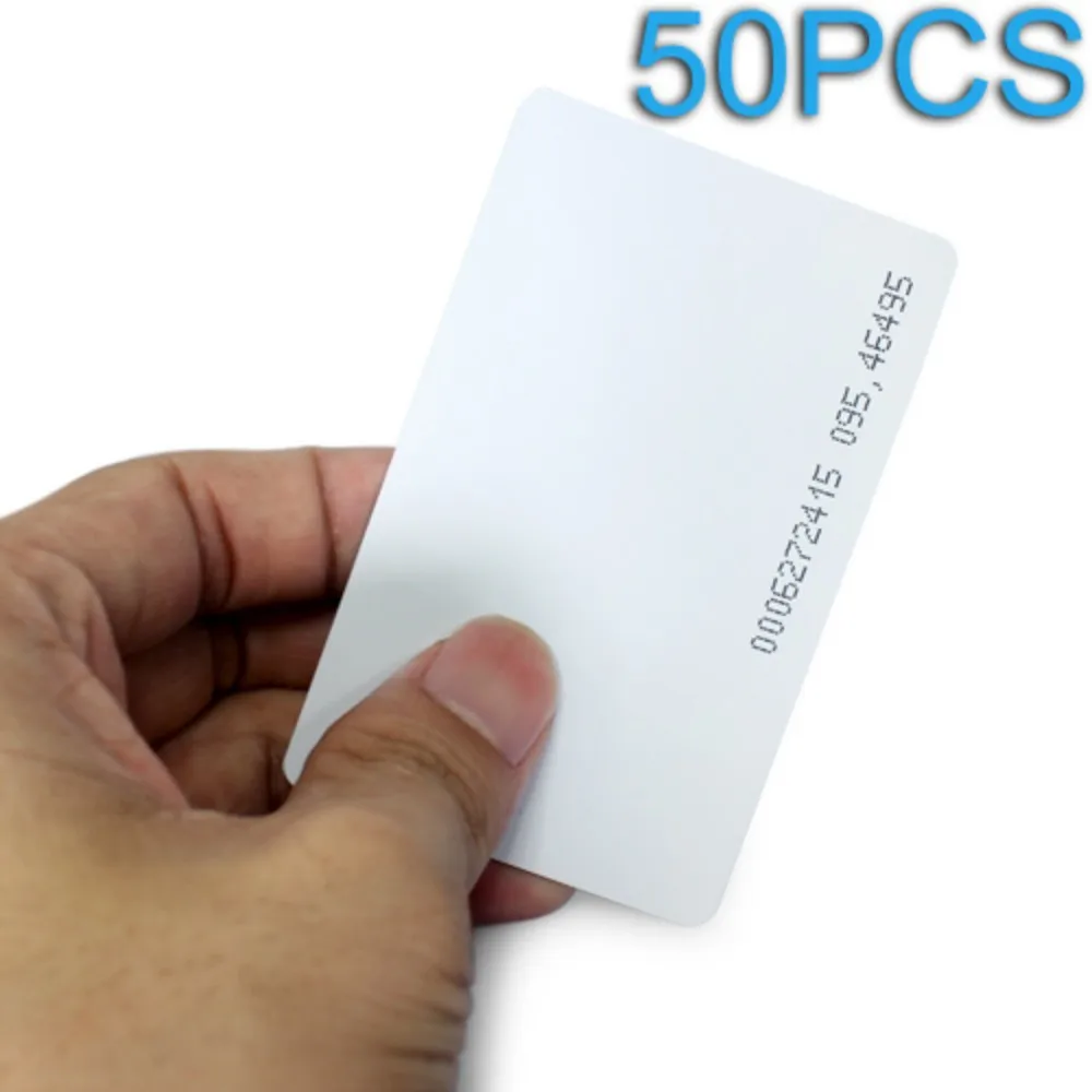 50pcs Access Control And Time Clock Use125Khz ID RFID Proximity Cards