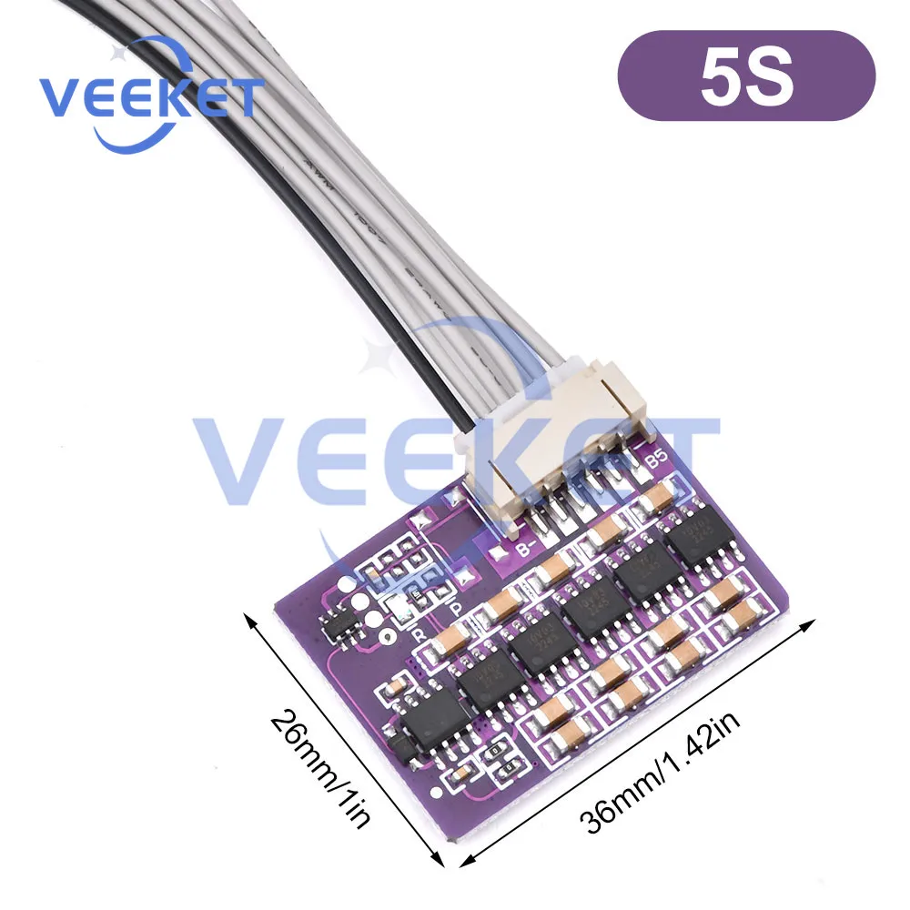 Scheda di ricarica della batteria al litio 1.5A scheda di protezione PCB del modulo di equalizzazione attiva della batteria al litio capacitiva