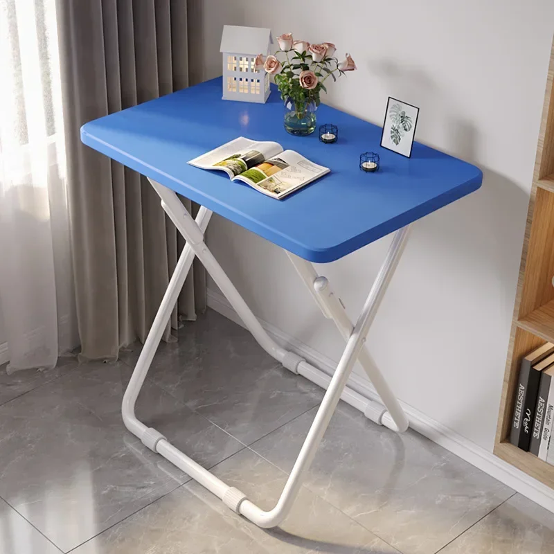 Foldable Compact Wood Desk for Dormitory Study Computer Rectangular Solo Dining Table Kitchen Furniture Wood Table