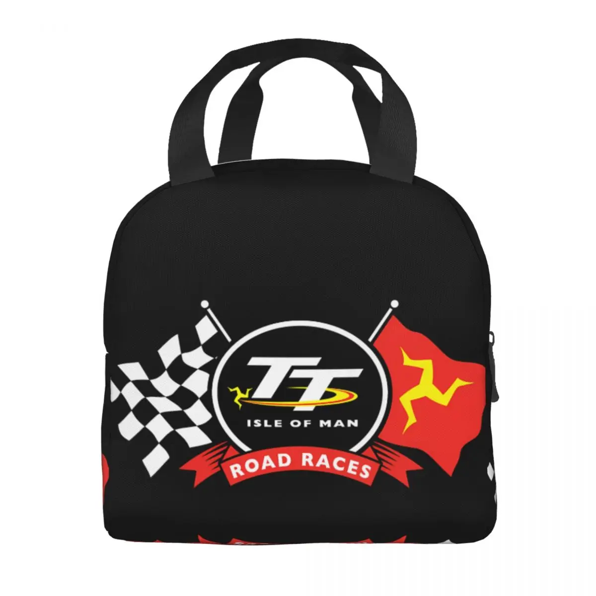 Bolsa de almuerzo TT Races Unisex, fiambrera portátil con aislamiento, Bento Box para alimentos