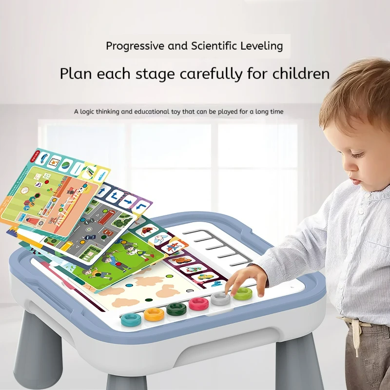 

Детская настольная игра-головоломка 1000 + стол для логического мышления, смещение пропускающих уровней, игрушки Монтессори, развивающие игрушки, подарки для детей