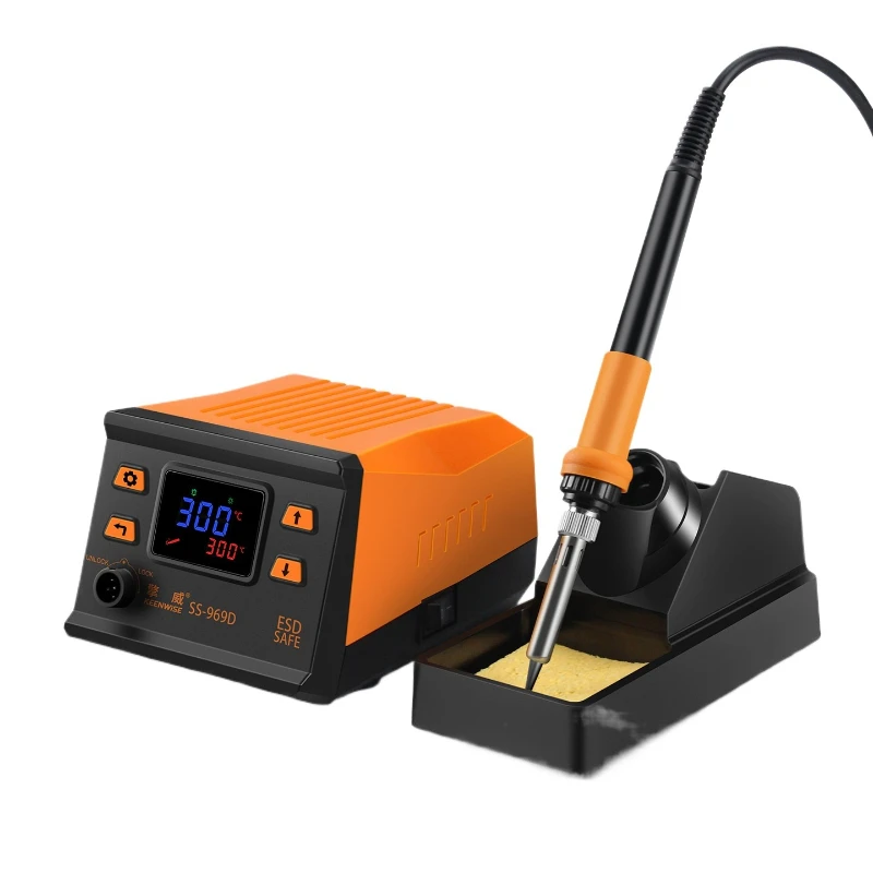 

Сварочный стол с цифровым дисплеем постоянной температуры, набор для пайки 969, 75 Вт, бытовой, регулируемый