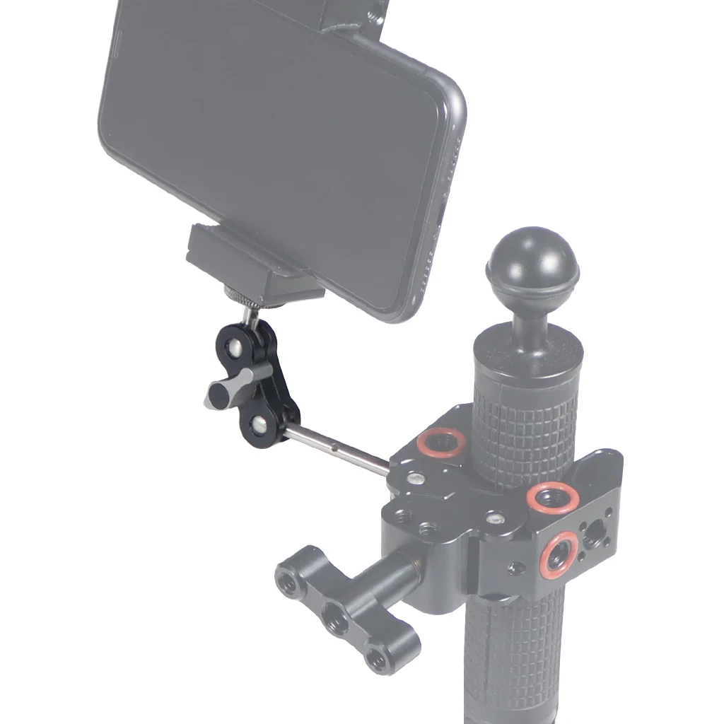 Dual Ball Head Magic Arm Swivel Mount Adapter mit 1/4'' Schraube für DJI OSMO360 für DSLR Kamera Video Monitor Licht Mikrofon Halterung – Detail 30