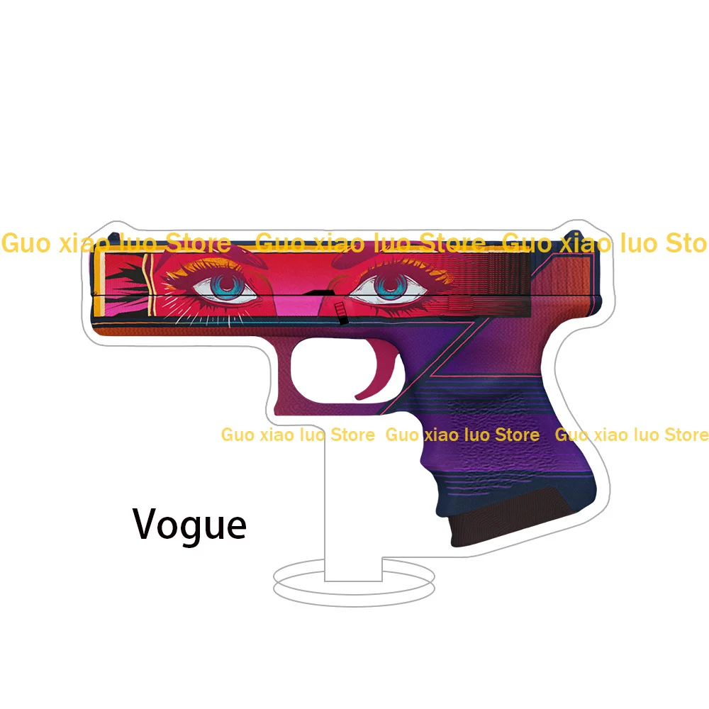 CS2 GO لعبة سلاح المسدسات الشفق غالاكسي كاندي أبل تتلاشى الذهب توف شينوبو الاكريليك حامل سطح المكتب زخرفة أنيمي الشكل هدية #6