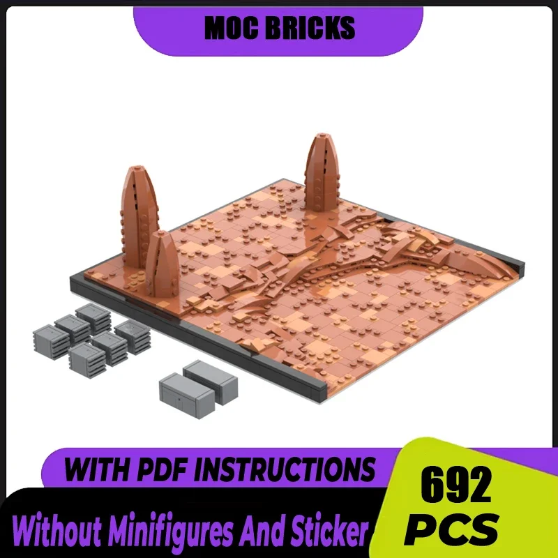 

Star Movie Moc Building Blocks Geono Display Model Technology Famous Scenes Bricks DIY Assembly Construction Toy Holiday Gift