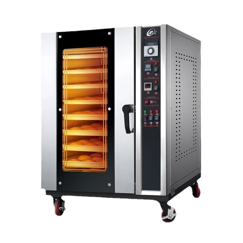

Food Factory Bakery Hot Air Circulation Oven, Steam Spray Humidified Cake Toast Stick French Bread Oven