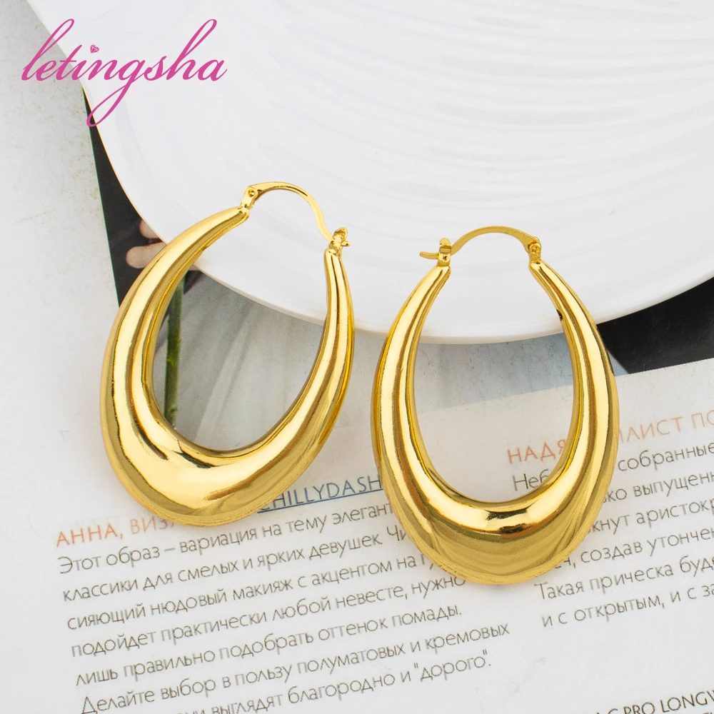 Fashion Earring Large Circle Drop Dubai Classic Africa Nigeria Set Women Small Wedding Gift Banquet Earrings Trendy New Style