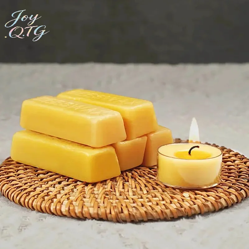 Offre Spéciale : Blocs de Cire d'Abeille Pure (4/8 pièces), Matériel de Cire de Haute Qualité pour Artisanat DIY, Fabrication de Bougies, Sans Alimentation Électrique Requise