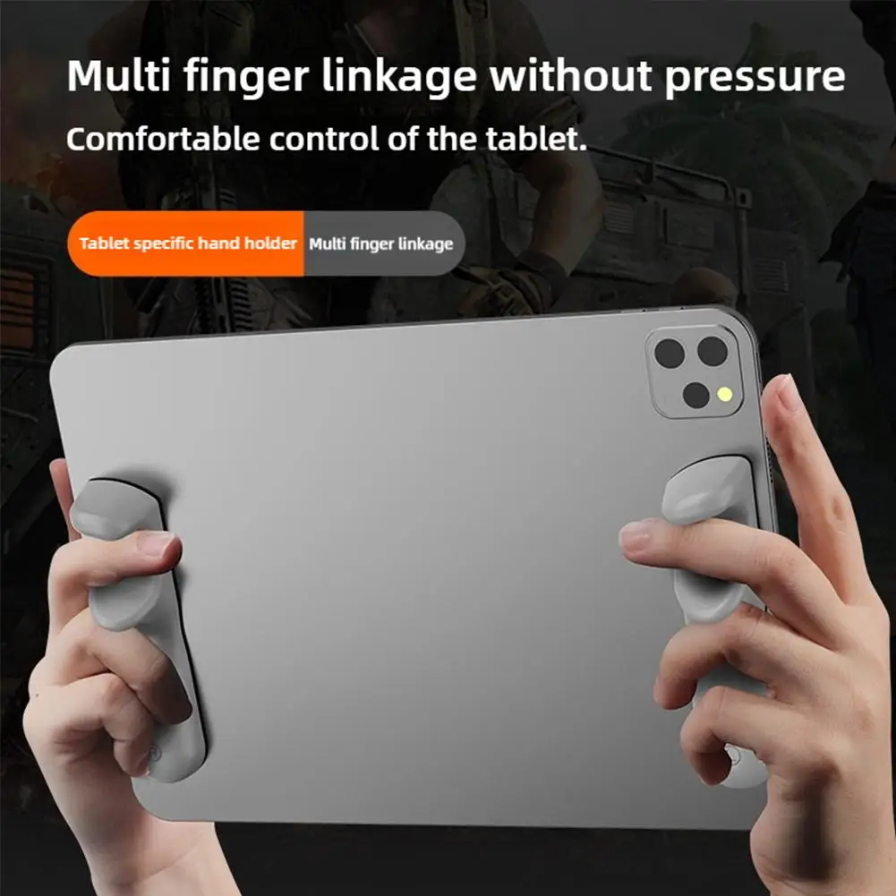 Maniglia da gioco per iPad Funzionamento multi-dito Gamepad in silicone Grip Tablet Controller di gioco per PUBG/Coltelli fuori/Regole di sopravvivenza