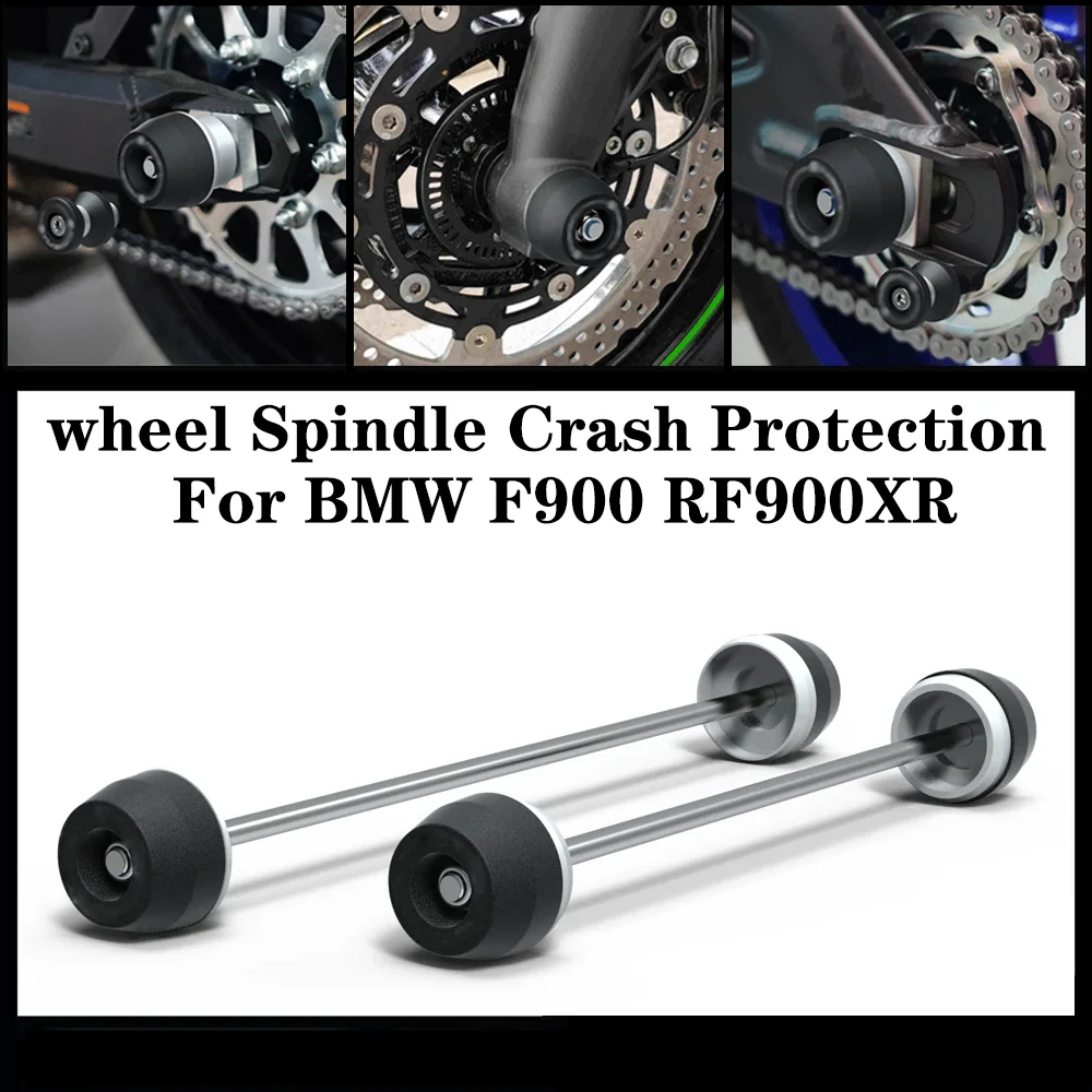 

Motorcycle Front & Rear Axle Fork Crash Sliders Wheel Protection For BMW F900XR F900R F900 R F900 XR 2022 2023 2024 2025