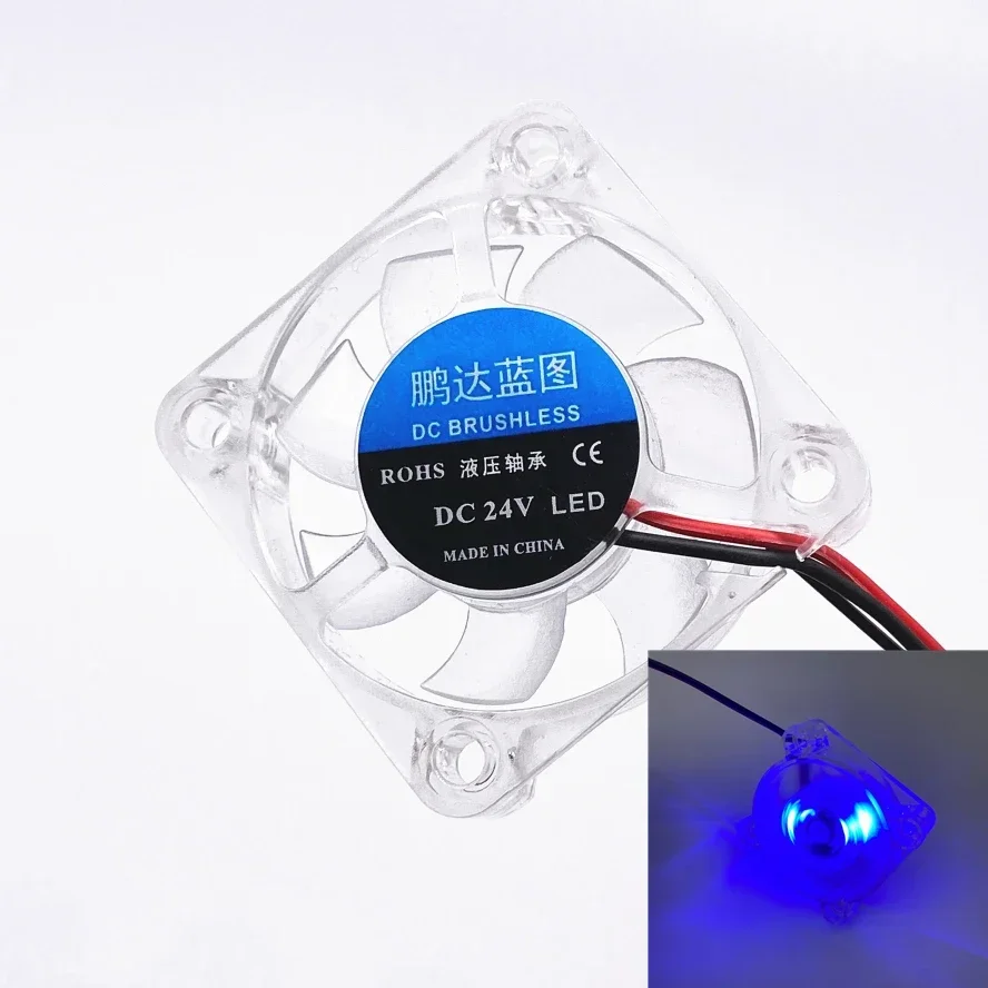 DC 4010 40x40x10mm Blue LED light Cooling Fan DC 5v 12v 24v PC 3D Printer Cooling fan 2pin